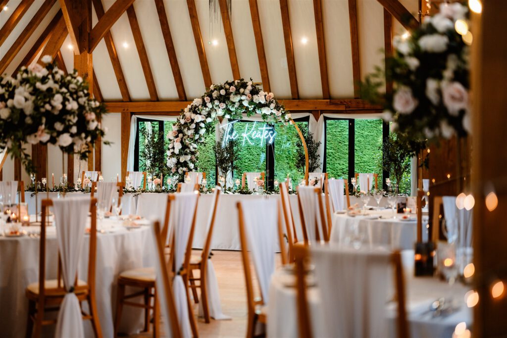 Stacey & brandon's wedding at the old kent barn