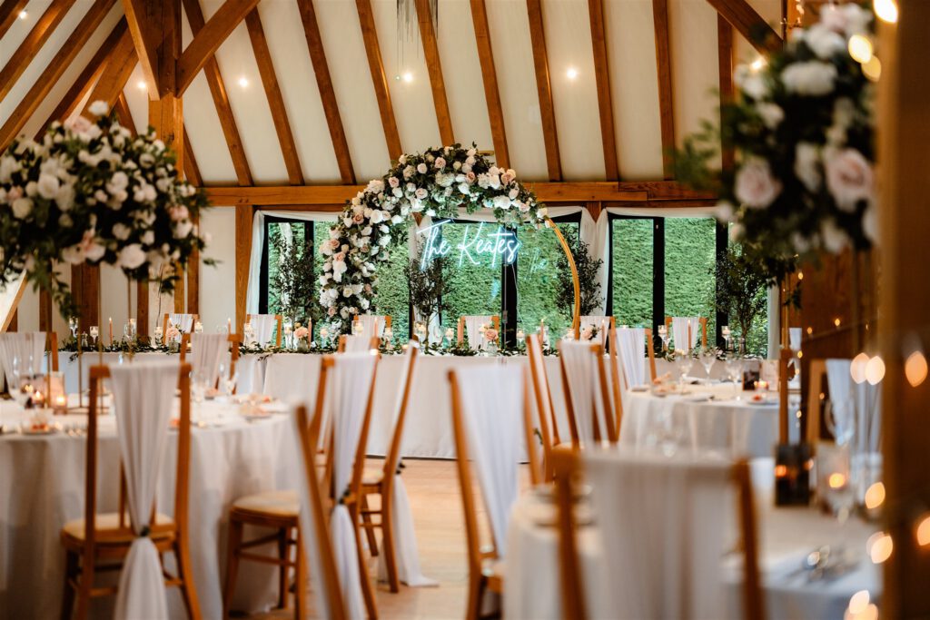 Stacey & brandon's wedding at the old kent barn